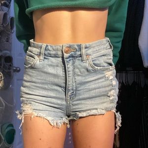 american egale jean shorts